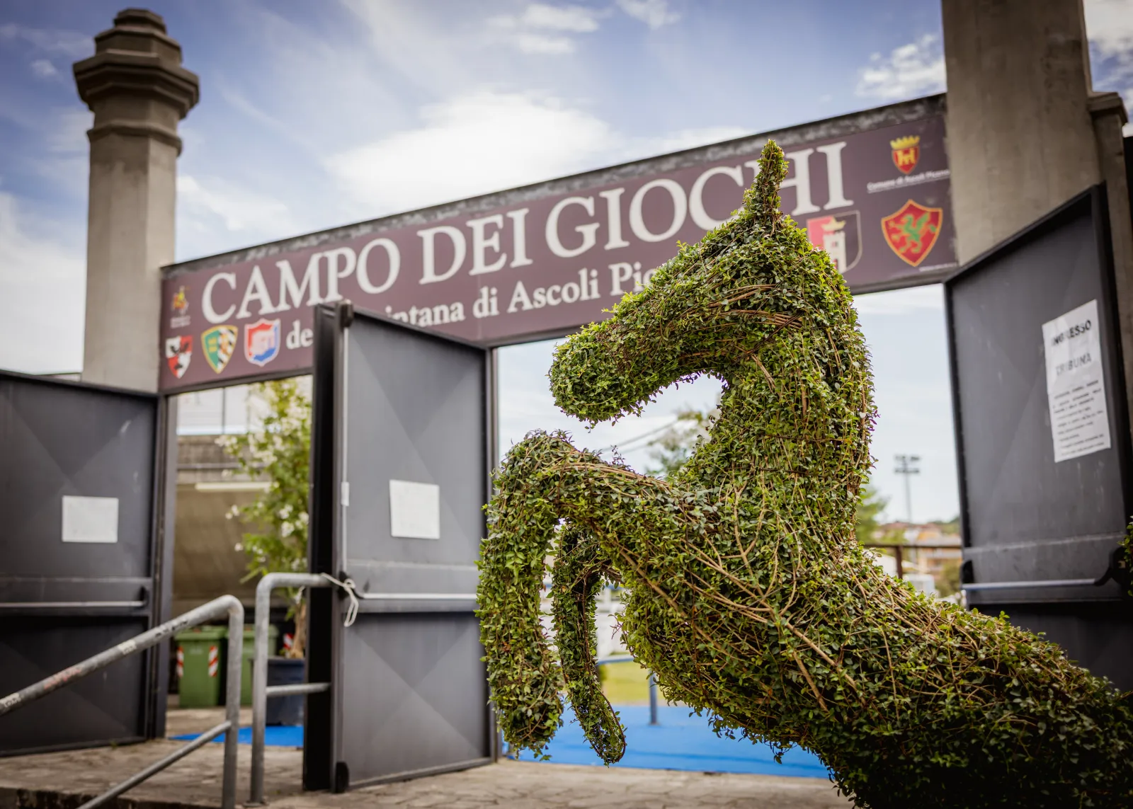 L'ingresso del Campo dei Giochi della Quintana
