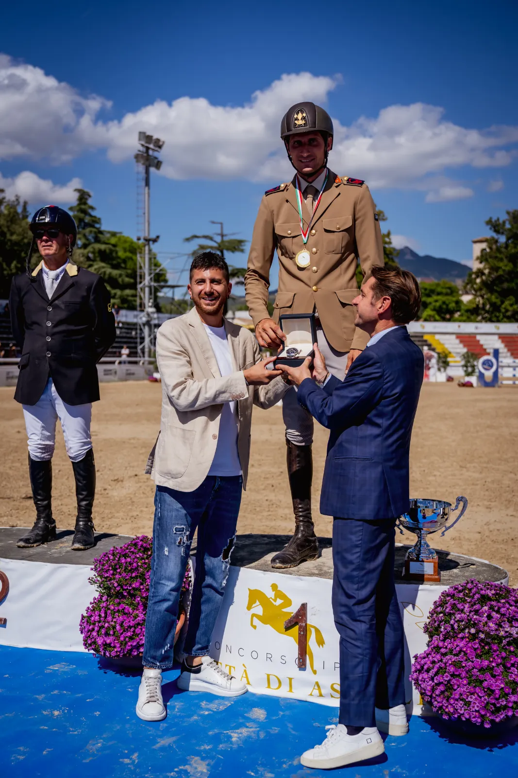 Alberto Zorzi sul gradino più alto del Gran Premio Panichi